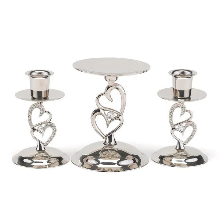 Sparkling Love Candle Stand Set