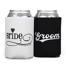 Bride Groom Set - Can Coolers