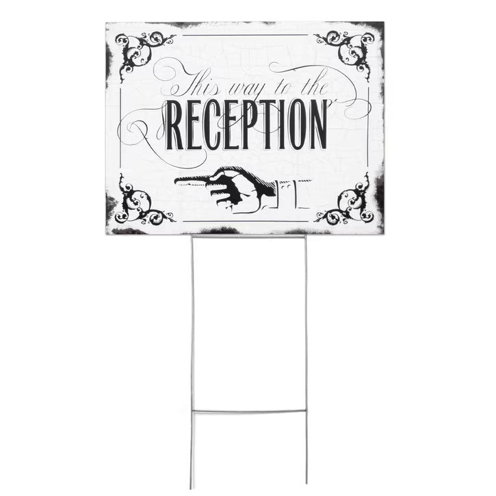 Vintage Reception Sign
