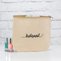 Bridesmaid - Jute Cosmetic Bag