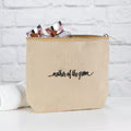 Mother of the Groom - Jute Cosmetic Bag