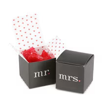 Mr. & Mrs. Favor Treat Boxes