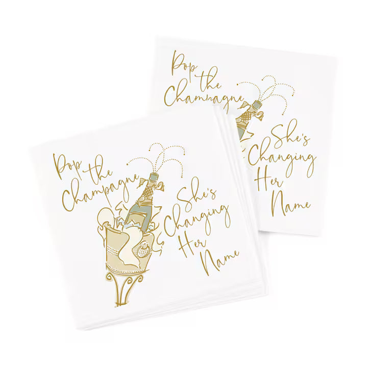 Changing Her Name Cocktail Napkin