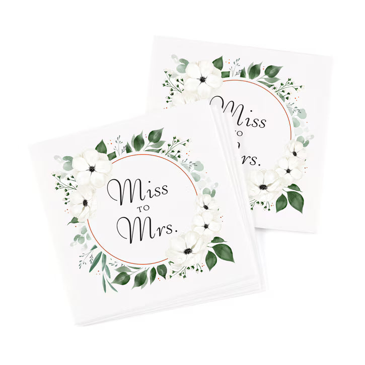 Miss to Mrs. Cocktail Napkin