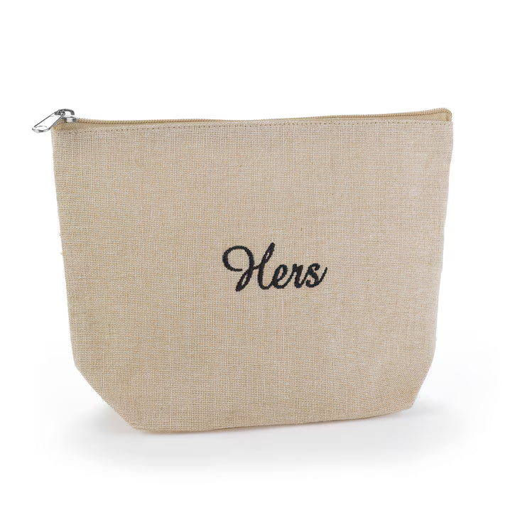 Hers - Jute Cosmetic Bag