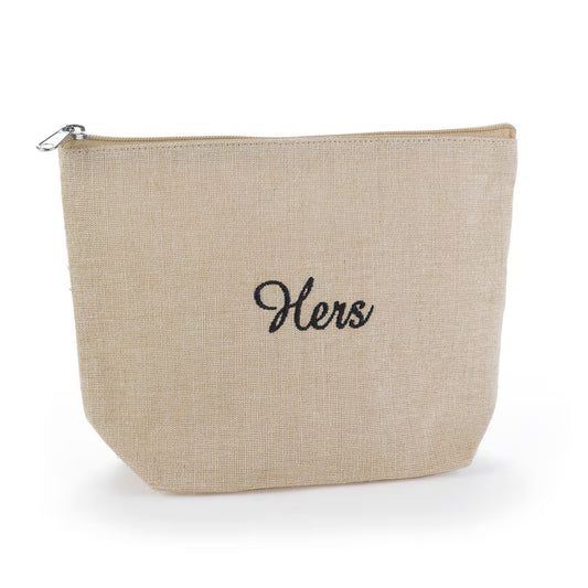 Hers - Jute Cosmetic Bag