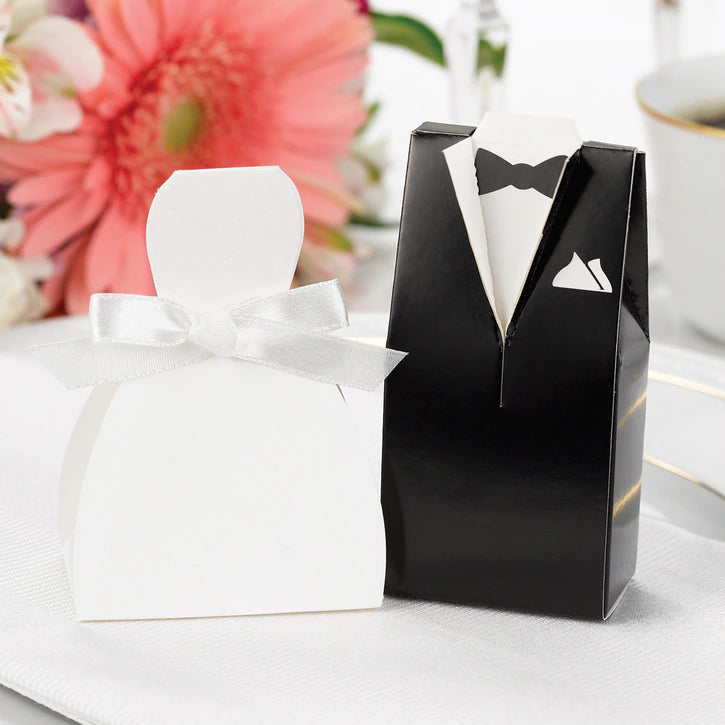 White Gown Favor Boxes