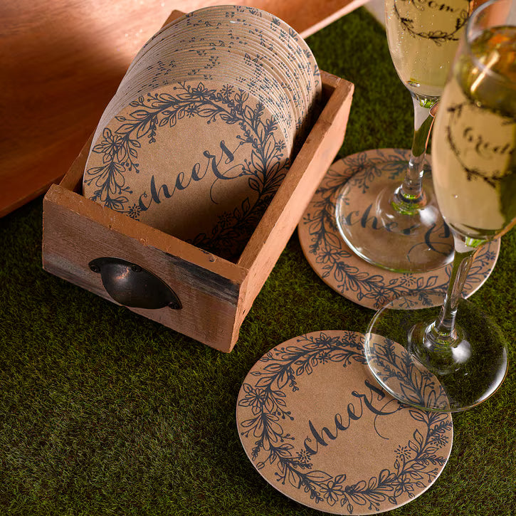 Rustic Wreath - Coaster