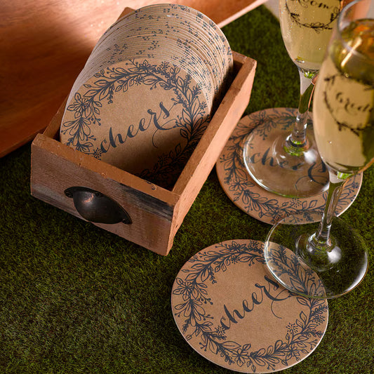 Rustic Wreath - Coaster