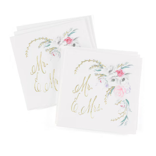 Ethereal Floral Cocktail Napkins