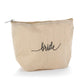Bride - Jute Cosmetic Bag