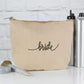 Bride - Jute Cosmetic Bag