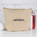 Maid of Honor - Jute Cosmetic Bag