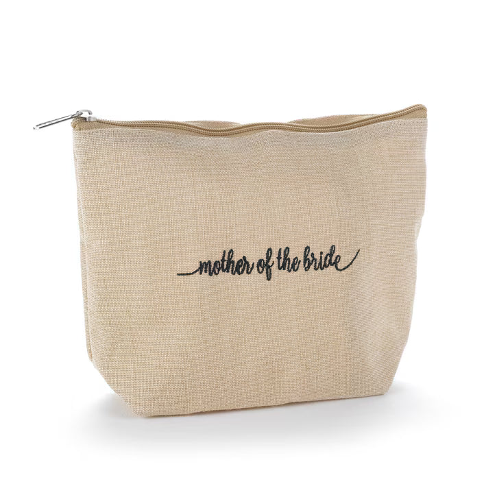 Mother of the Bride - Jute Cosmetic Bag
