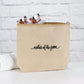 Mother of the Groom - Jute Cosmetic Bag
