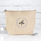 Rustic Wreath Mrs. Jute Cosmetic Bag