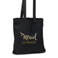 Maid of Honor Black Tote Bag