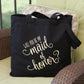 Will You Be My Maid of Honor Black Tote Bag