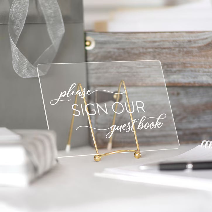 Please Sign our Guest Book Acrylic Sign