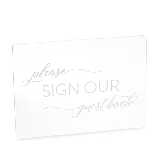 Please Sign our Guest Book Acrylic Sign