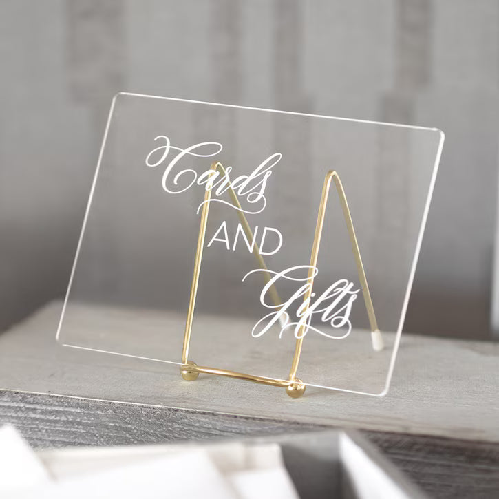 Cards and Gifts Acrylic Sign