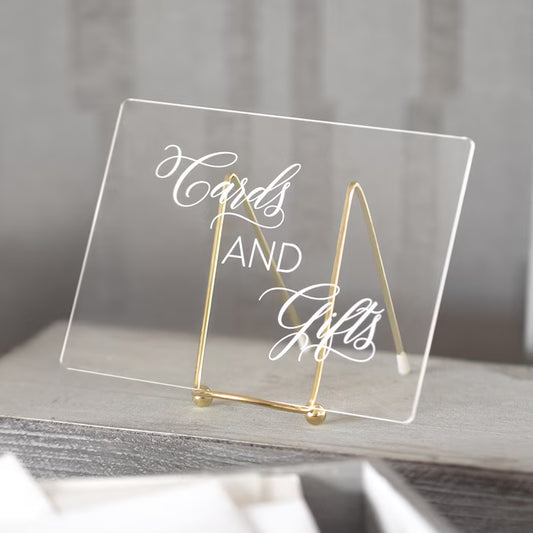 Cards and Gifts Acrylic Sign