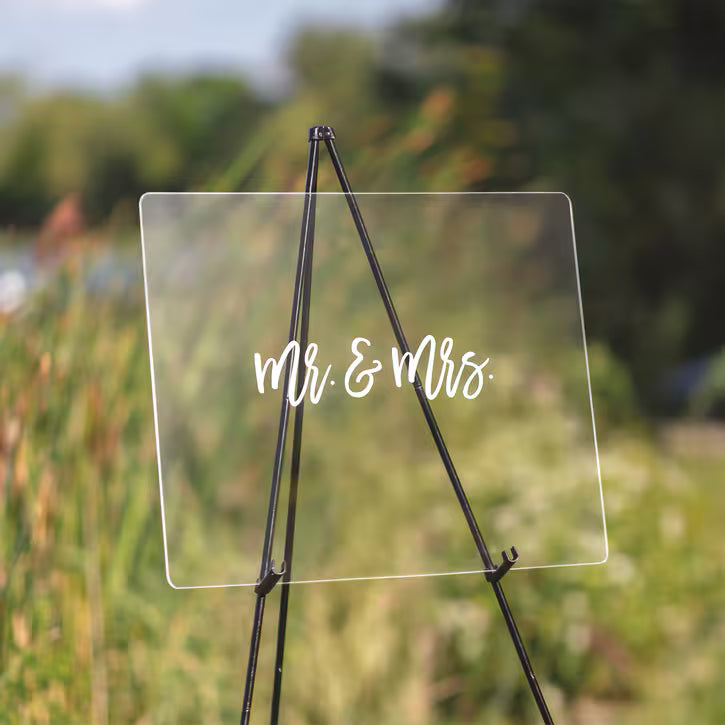 Mr. & Mrs. Acrylic Sign