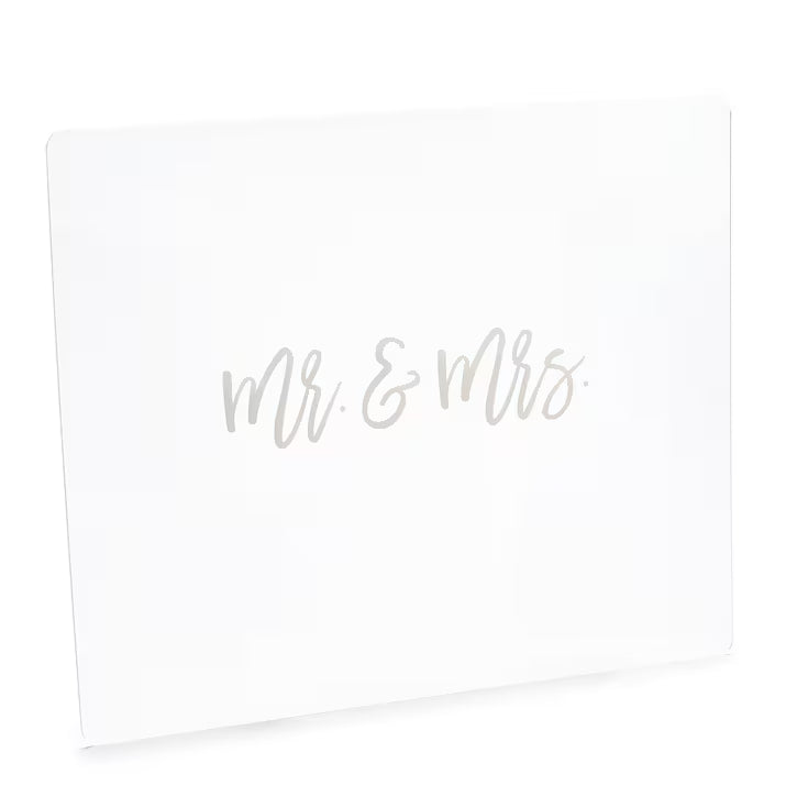 Mr. & Mrs. Acrylic Sign