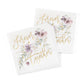 Gold Foil Together Forever Floral Cocktail Napkins