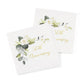 Floral 50th Anniversary Cocktail Napkin