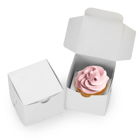 White Cupcake Boxes - Blank