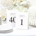 Stylish  Table Number Tents 1-40