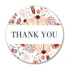 Floral Thank You Labels
