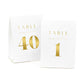 Glittering Table Number Tents 1-40
