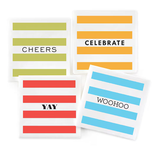 Bold Stripes Napkin Set - Beverage