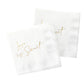 Gold Foil Sweetened Love Cocktail Napkin