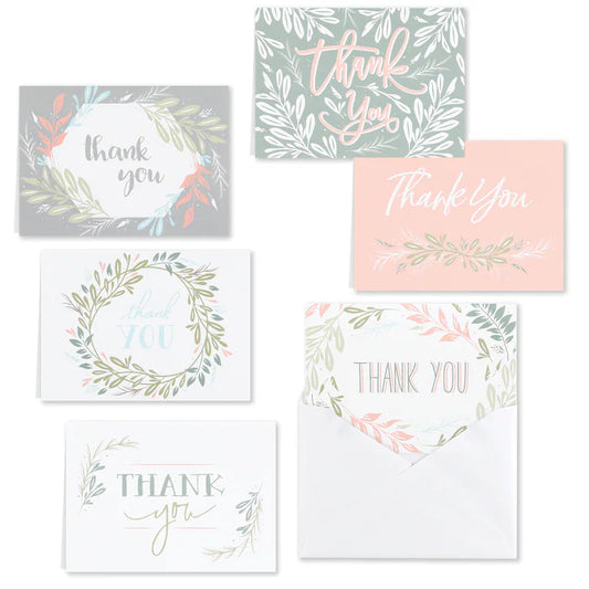 Greenery - Thank You Card Set